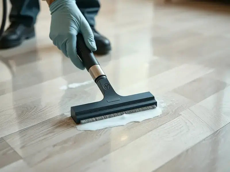 床材メンテナンスの様子