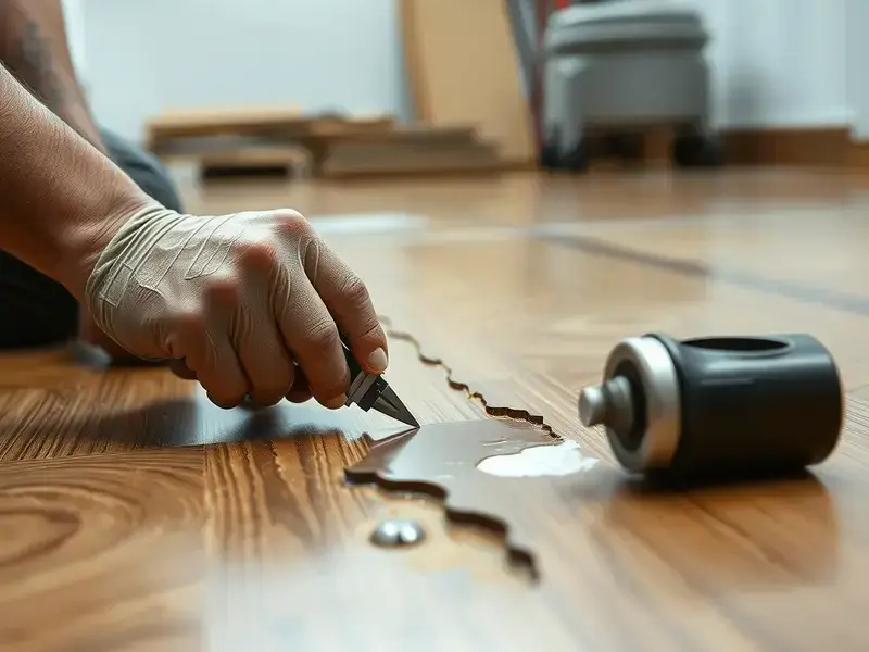 部分張替えの様子